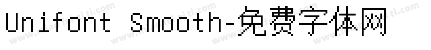 Unifont Smooth字体转换